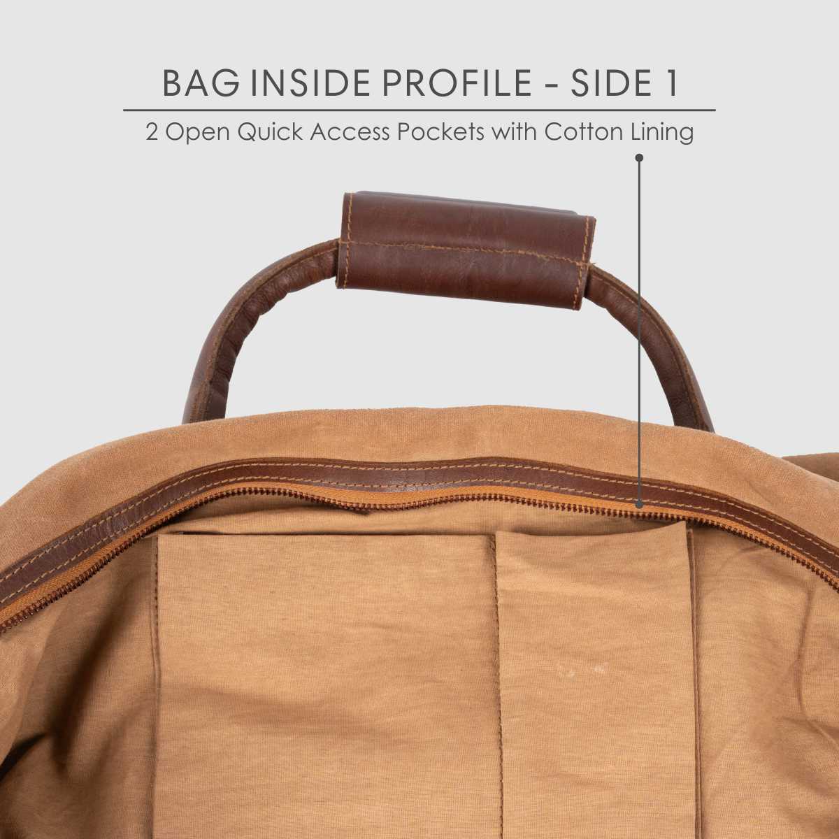 Travel Duffel Bag- Brown