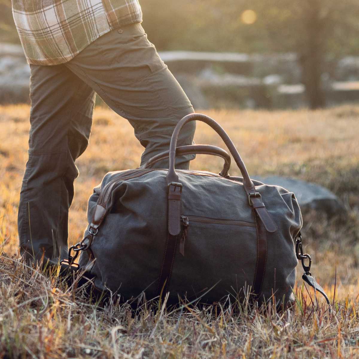 Travel Duffel Bag- Grey