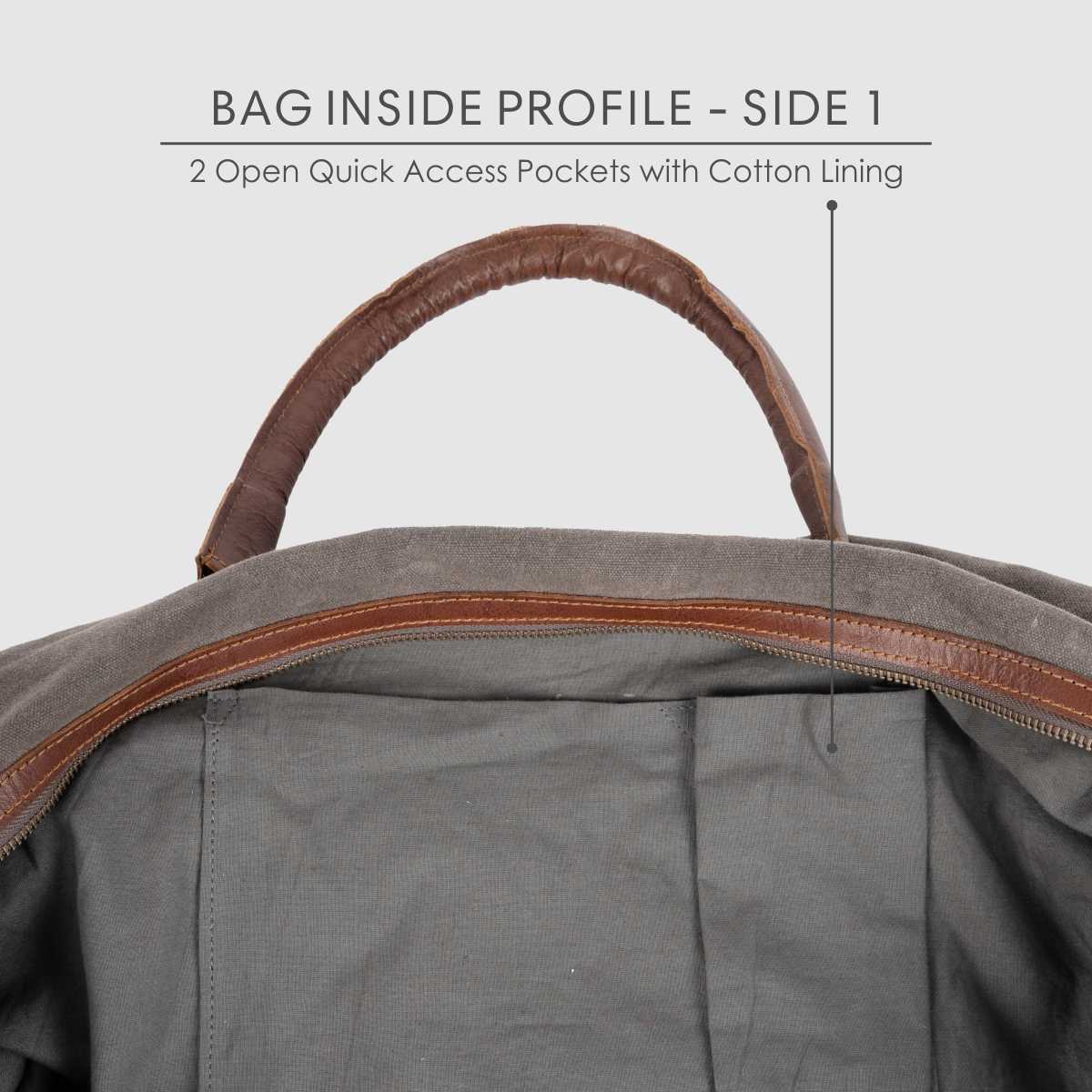 Travel Duffel Bag- Grey