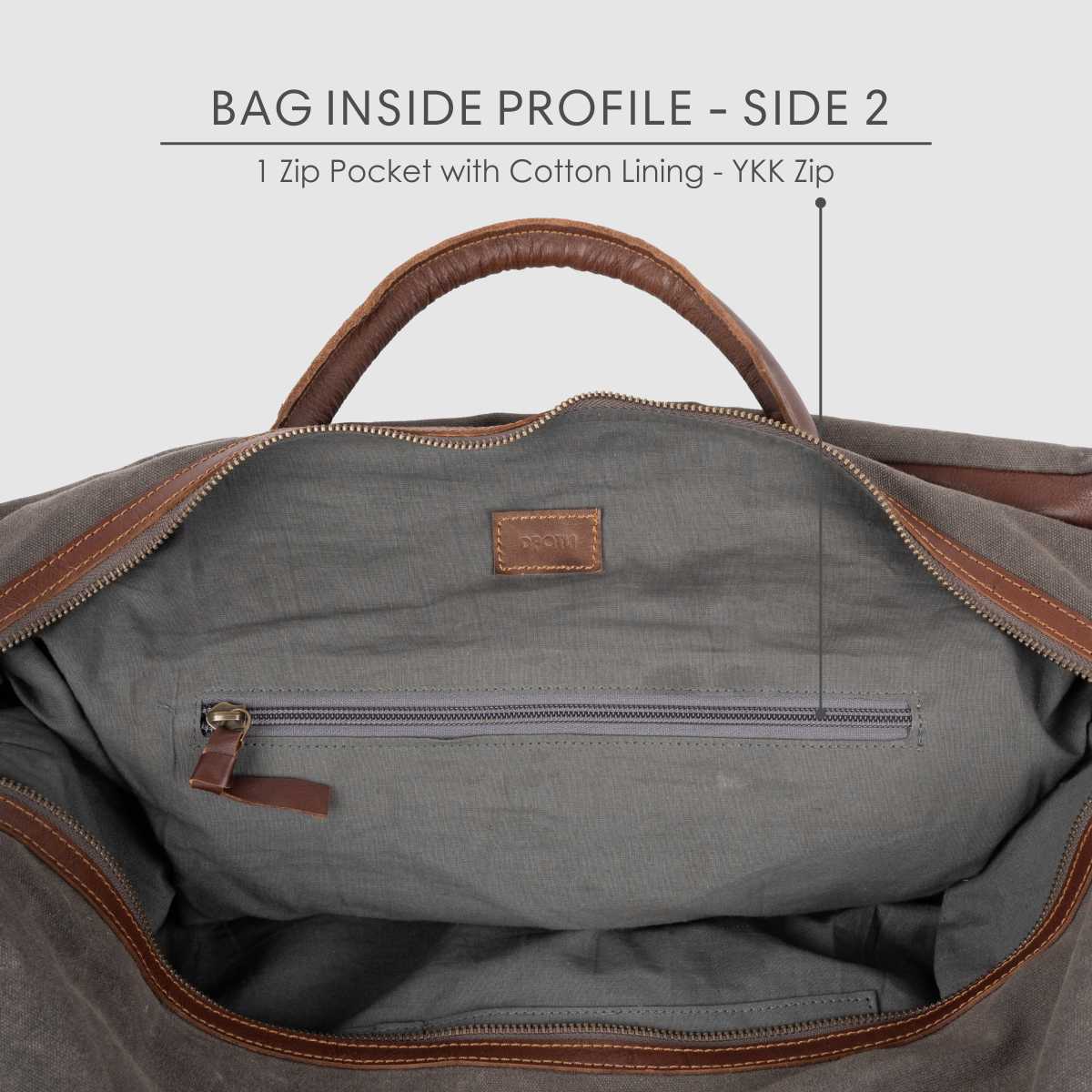 Travel Duffel Bag- Grey