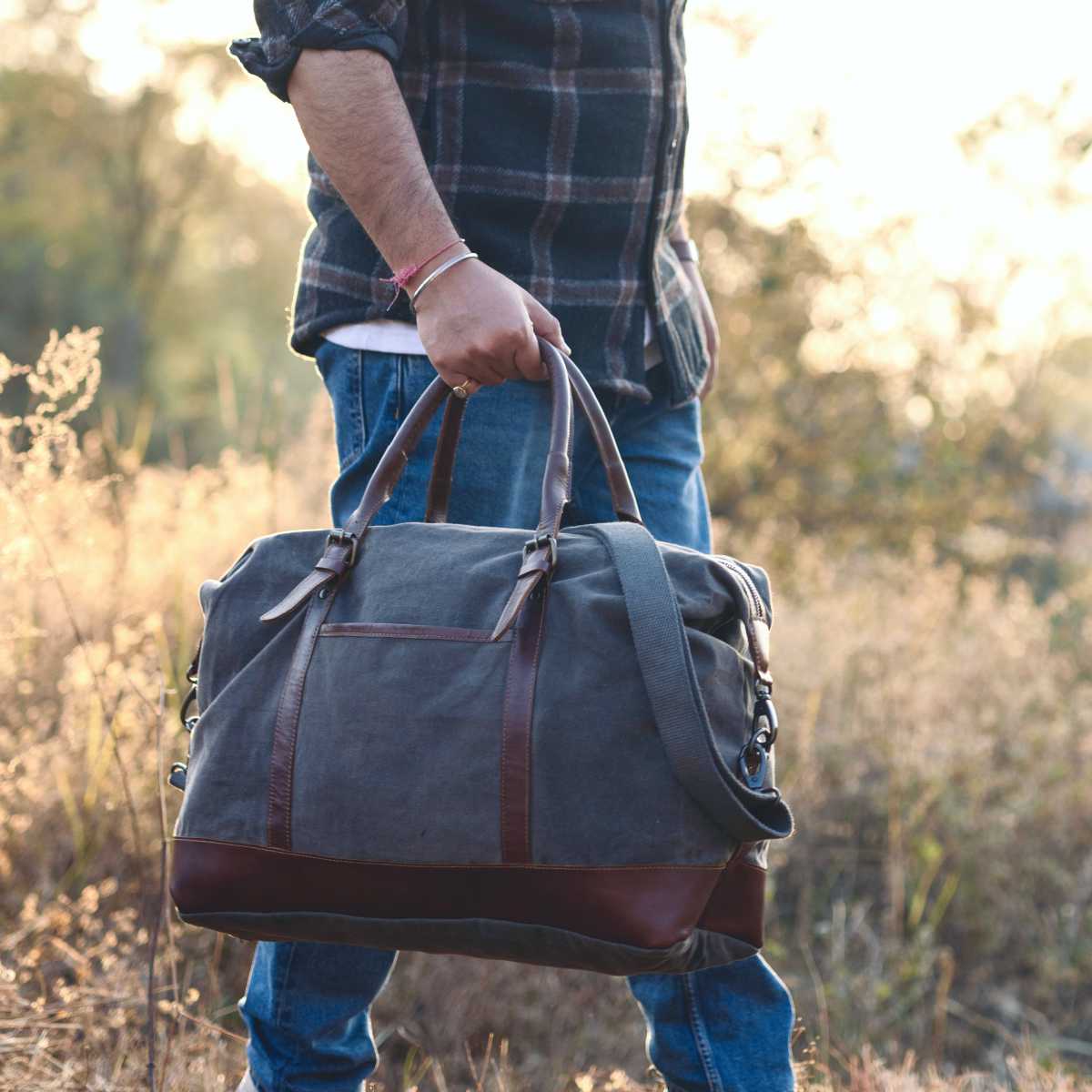 Travel Duffel Bag- Brown