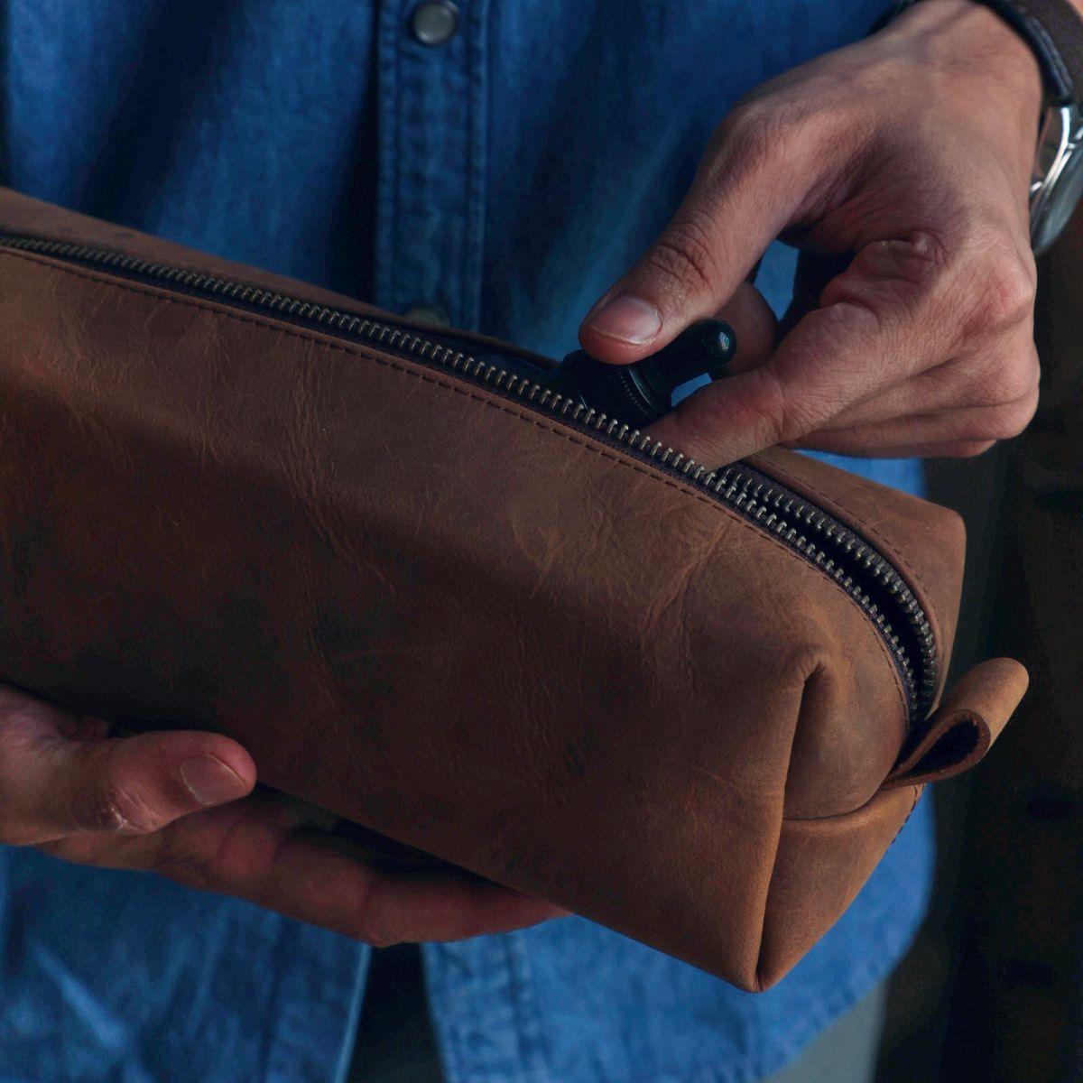 Leather Dopp Kit