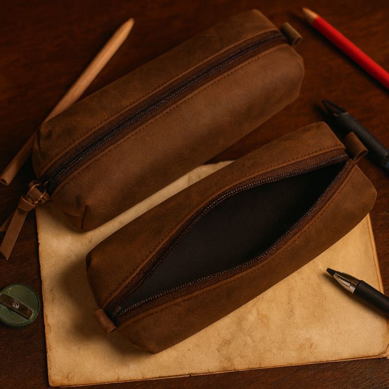 Leather Stationery Pouch