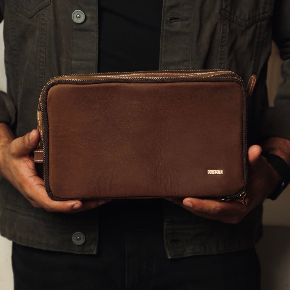 Leather Travel Kit for Men | Premium Toiletry Organizer