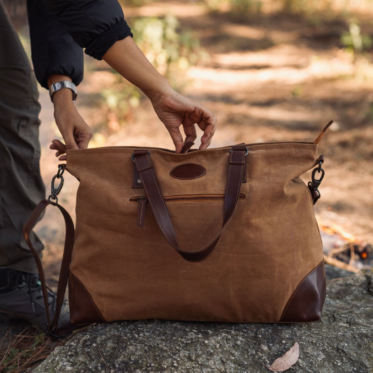 Weekender Duffel Bag – Brown