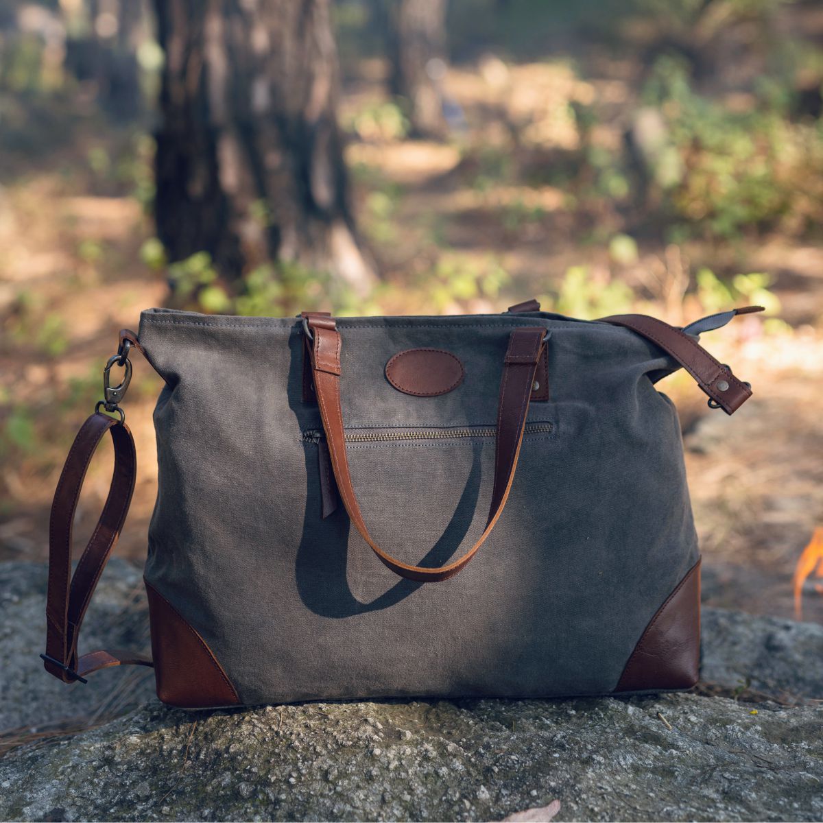 Weekender Duffel Bag – Grey