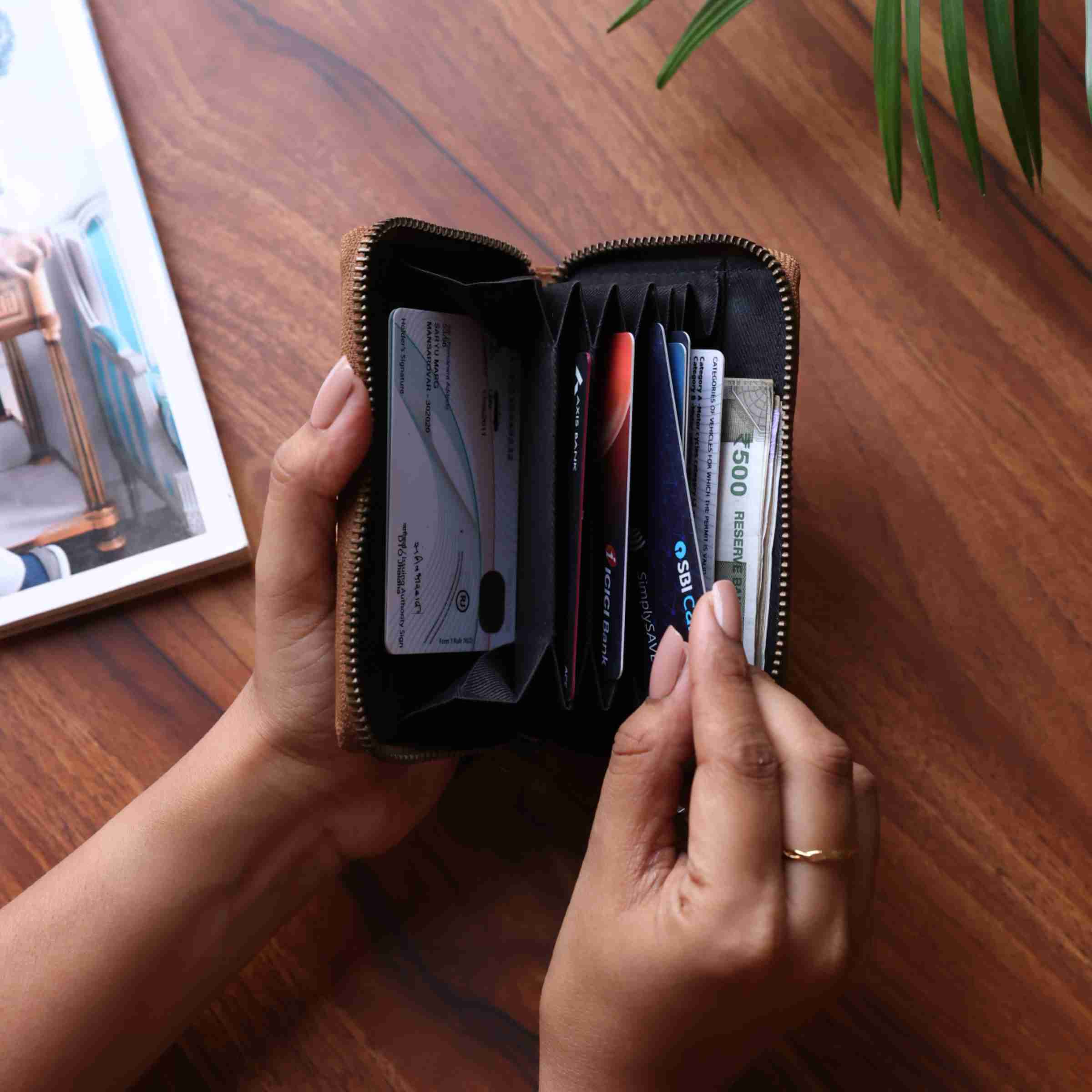 Womens Leather Wallet - The Sleek
