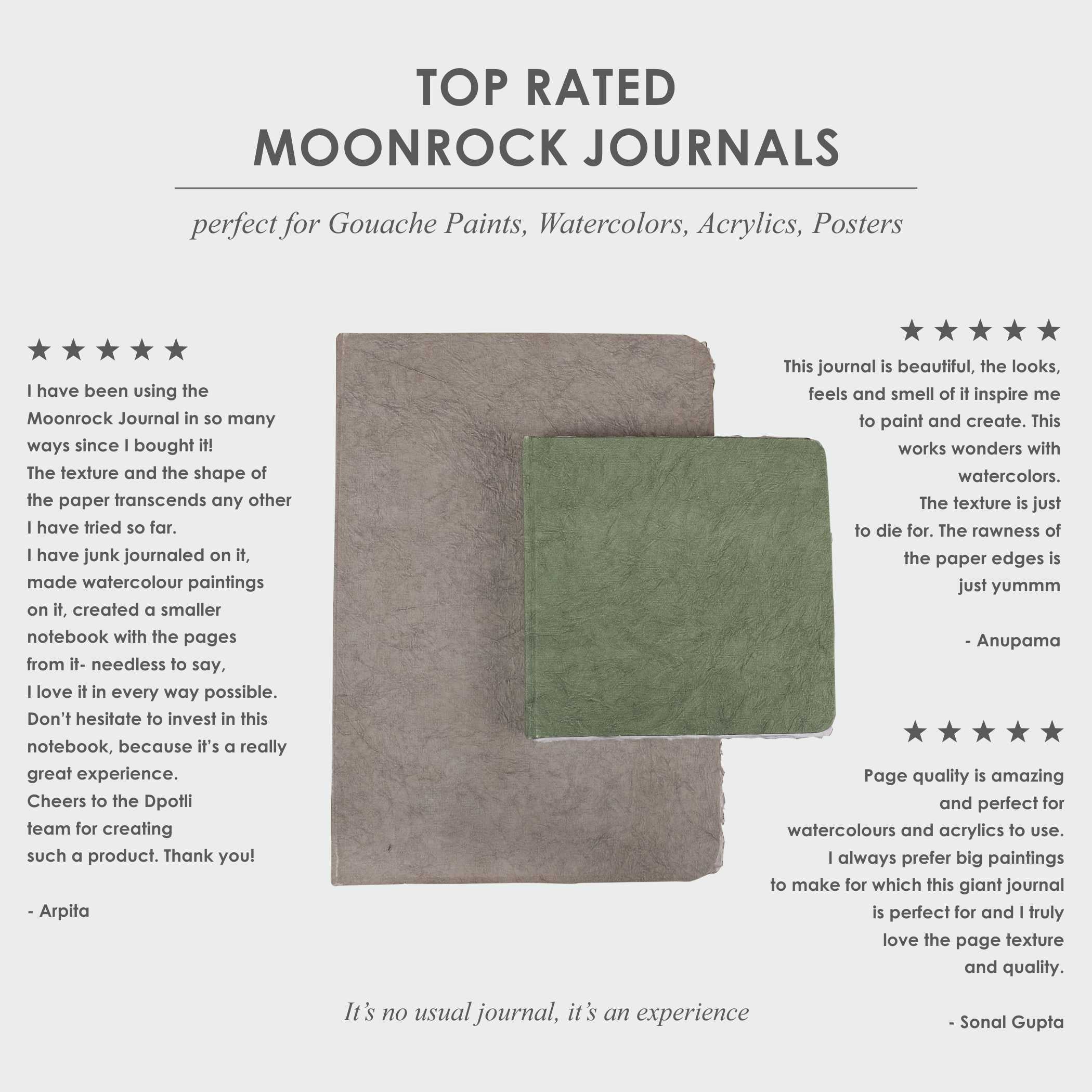 Moonrock Art Journal | 11 x 15.5 inches - Dpotli