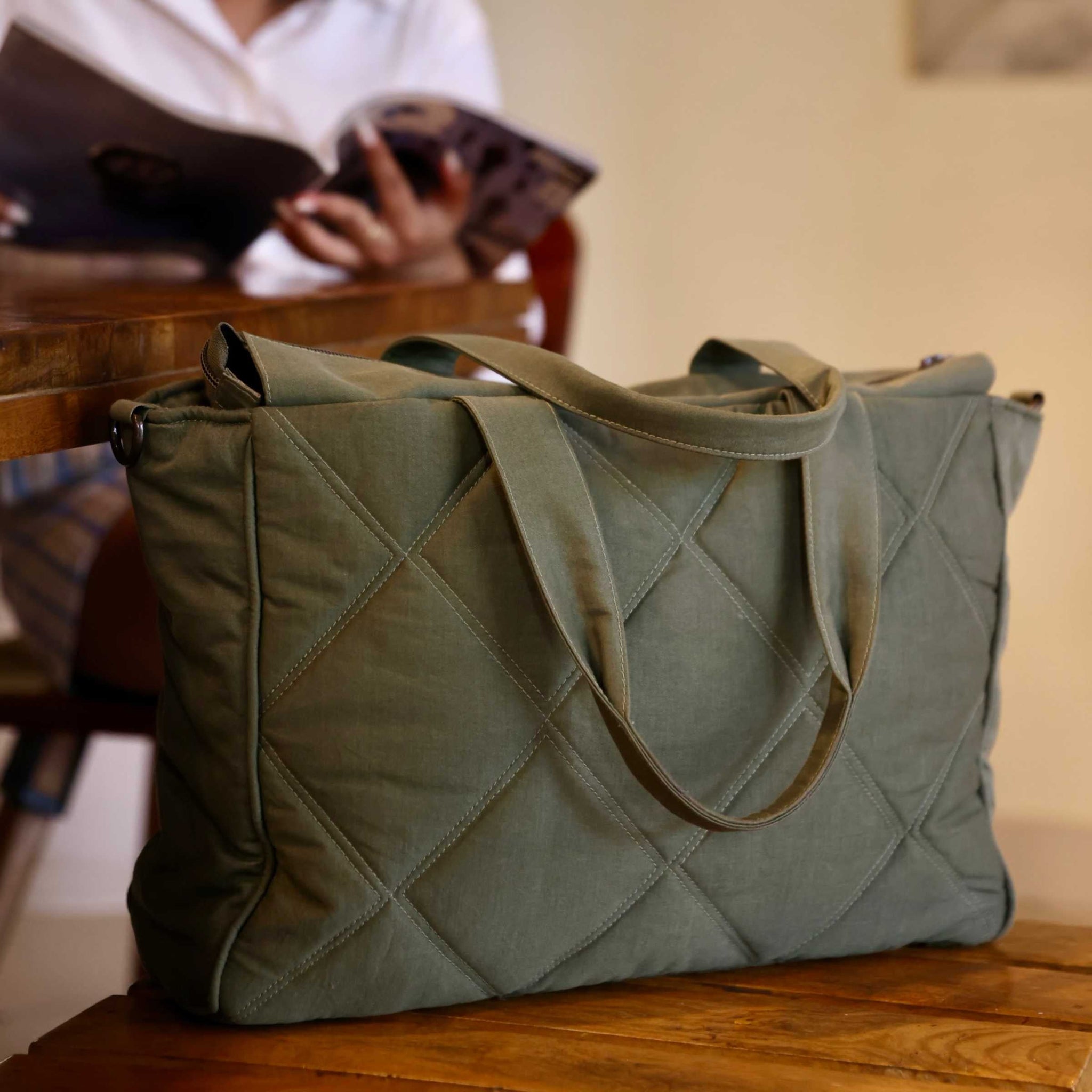 Quilted Women Tote Bag