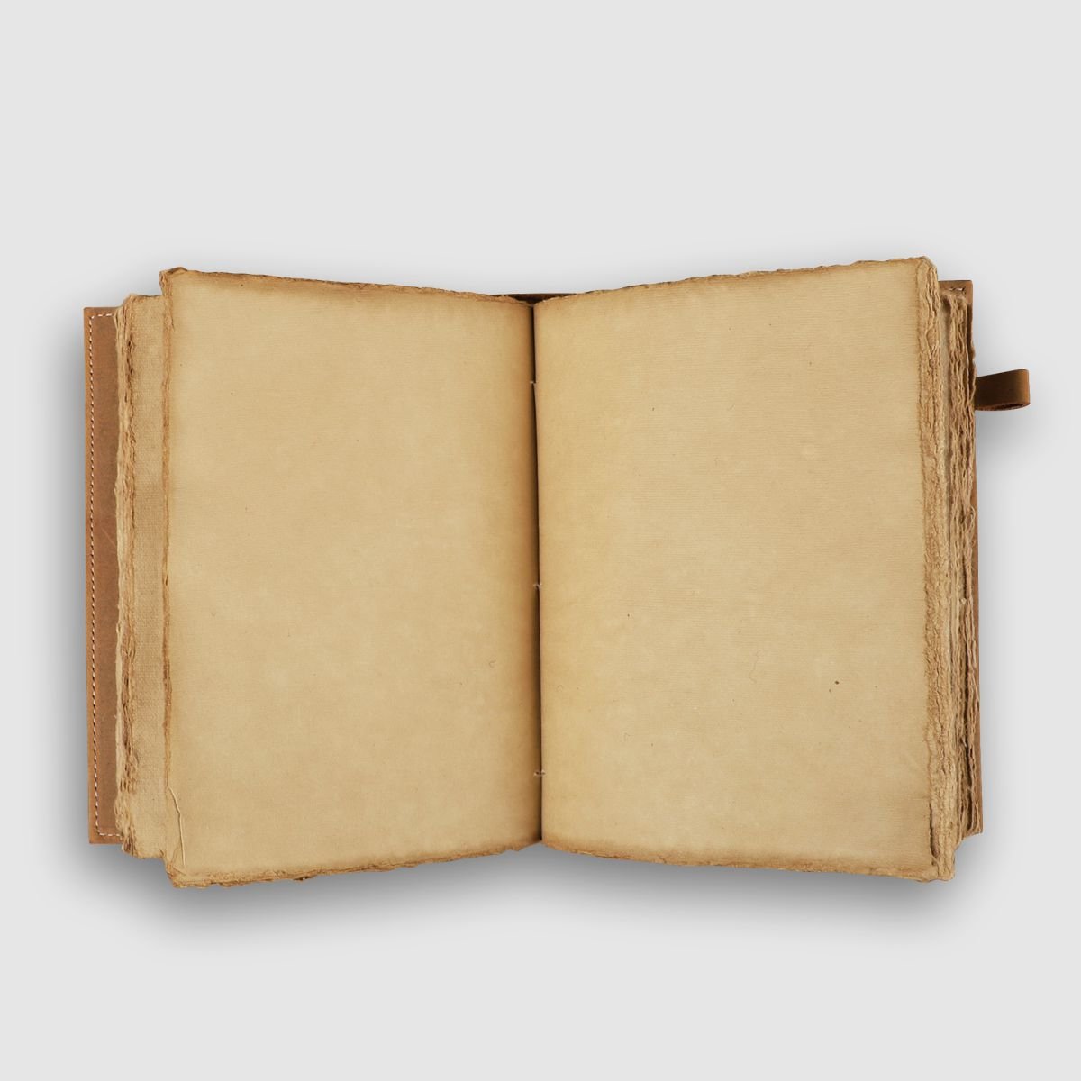 Antique Leather Journal- Elastic Closure - Dpotli
