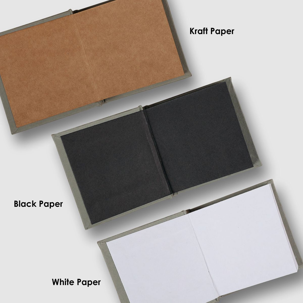 Hardbound Mini Journal- White Paper - Dpotli