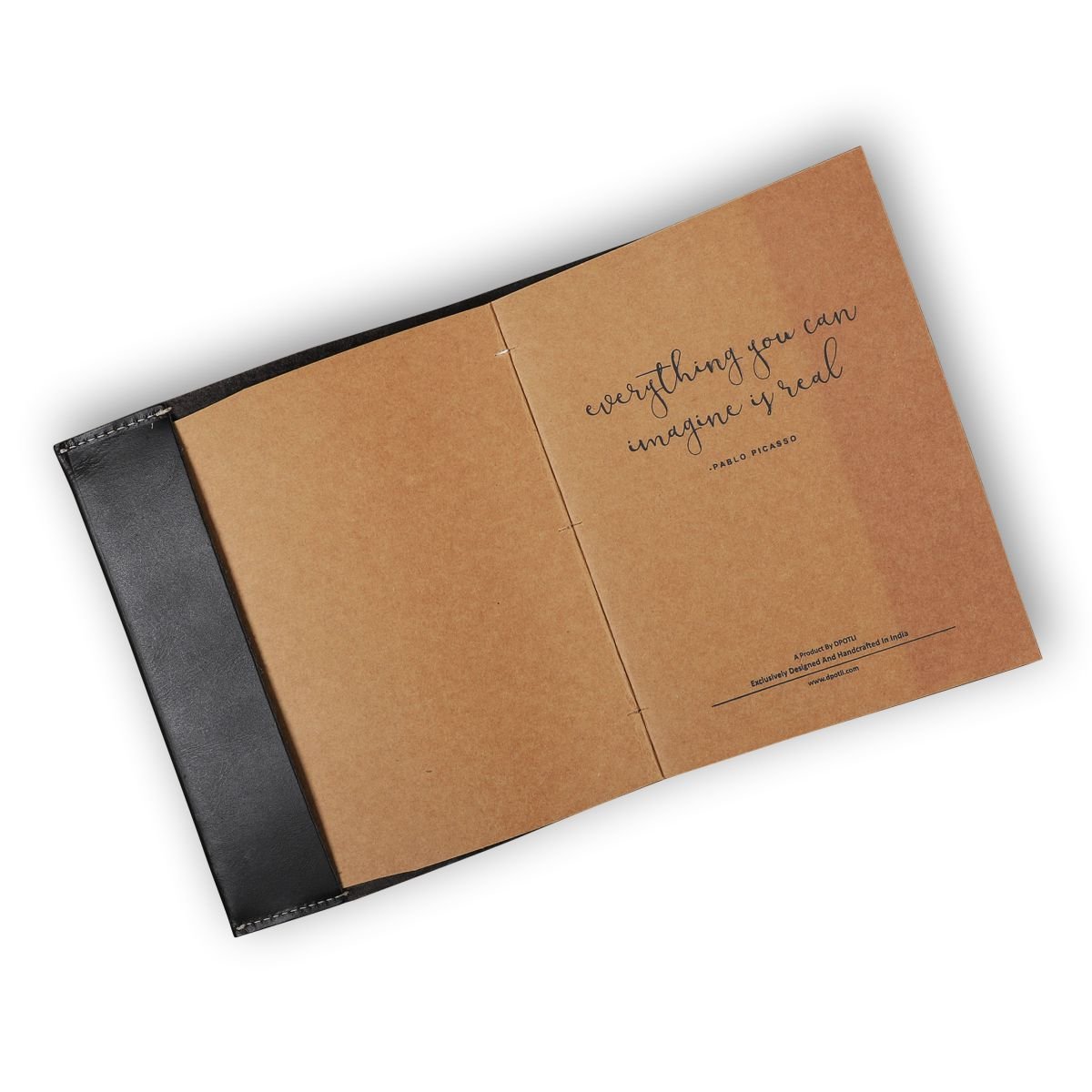 Leather Journal- Kraft Paper - Dpotli