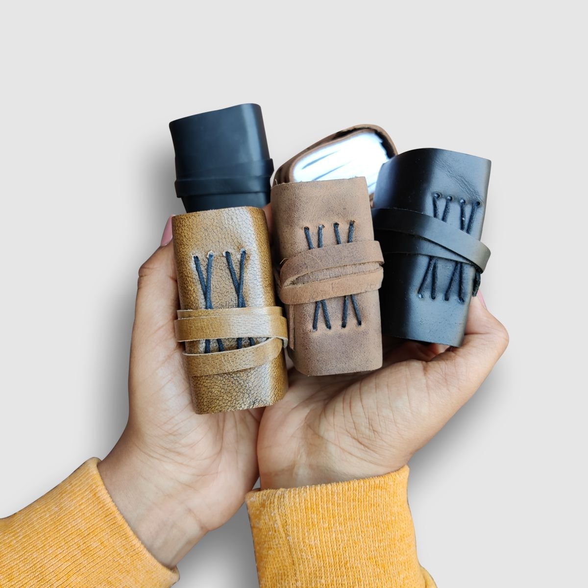 Leather Tiny Journals - Dpotli