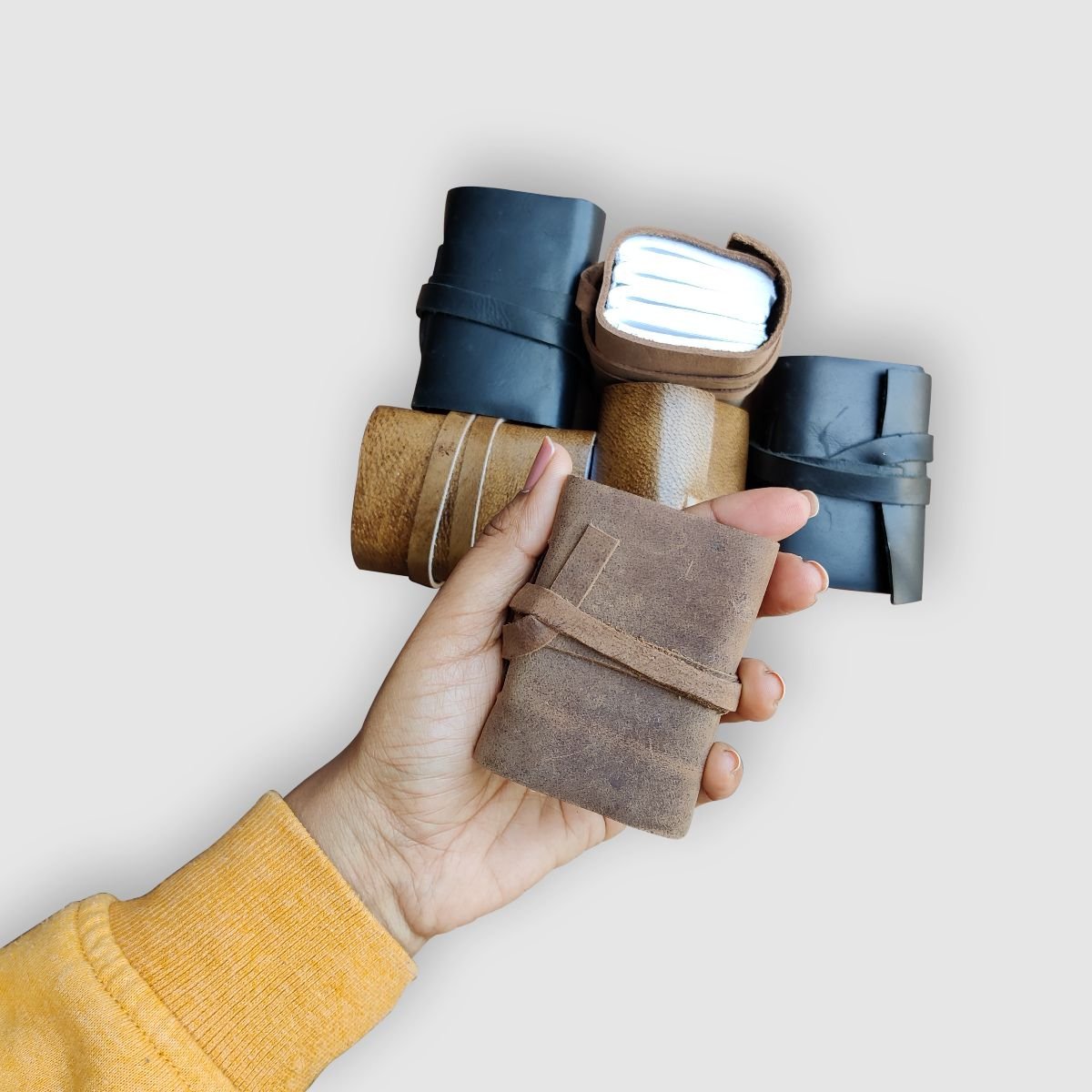 Leather Tiny Journals - Dpotli