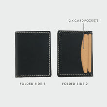 Load image into Gallery viewer, Bifold Card &amp; Cash Wallet Black