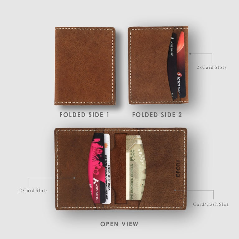 Bifold Leather Card Wallet