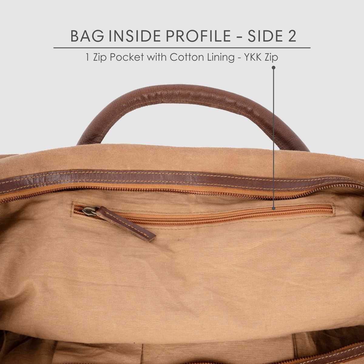 Brown Duffle Bag | Waxed Canvas