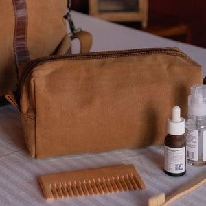 Canvas Toiletry Bag Olive