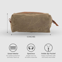 Load image into Gallery viewer, Canvas Toiletry Bag Olive