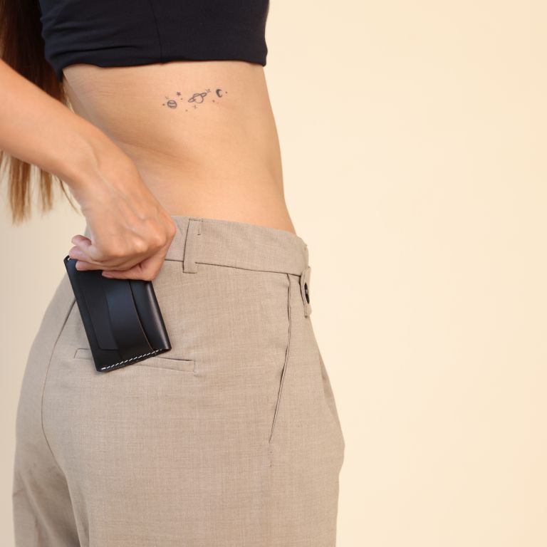 Minimalist Flap Leather Wallet