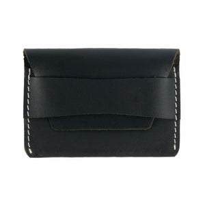 Minimalist Flap Closure Wallet | Black