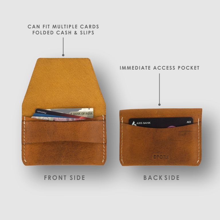 Minimalist Flap Leather Wallet