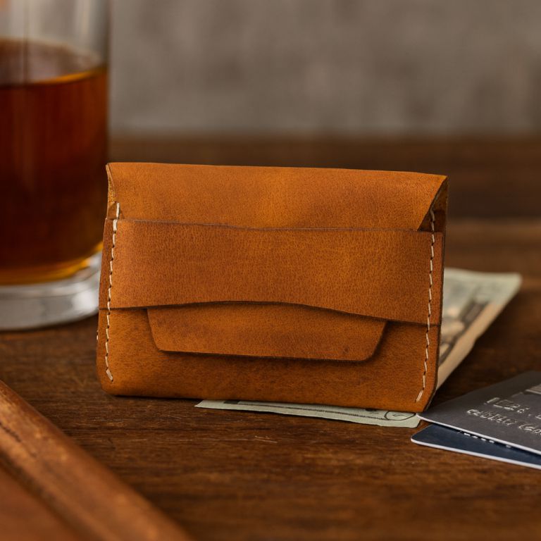 Minimalist Flap Leather Wallet