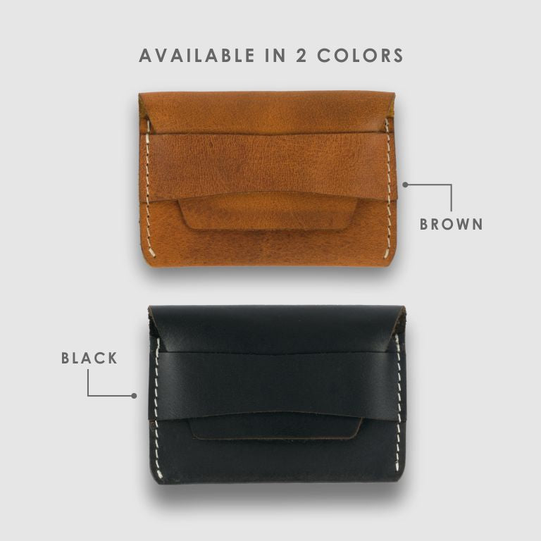 Minimalist Flap Leather Wallet