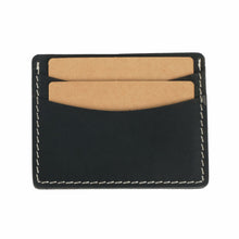 Load image into Gallery viewer, Leather Card &amp; Cash Holder Black