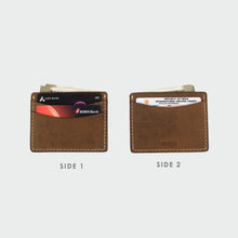 Load image into Gallery viewer, Leather Card &amp; Cash Holder Brown