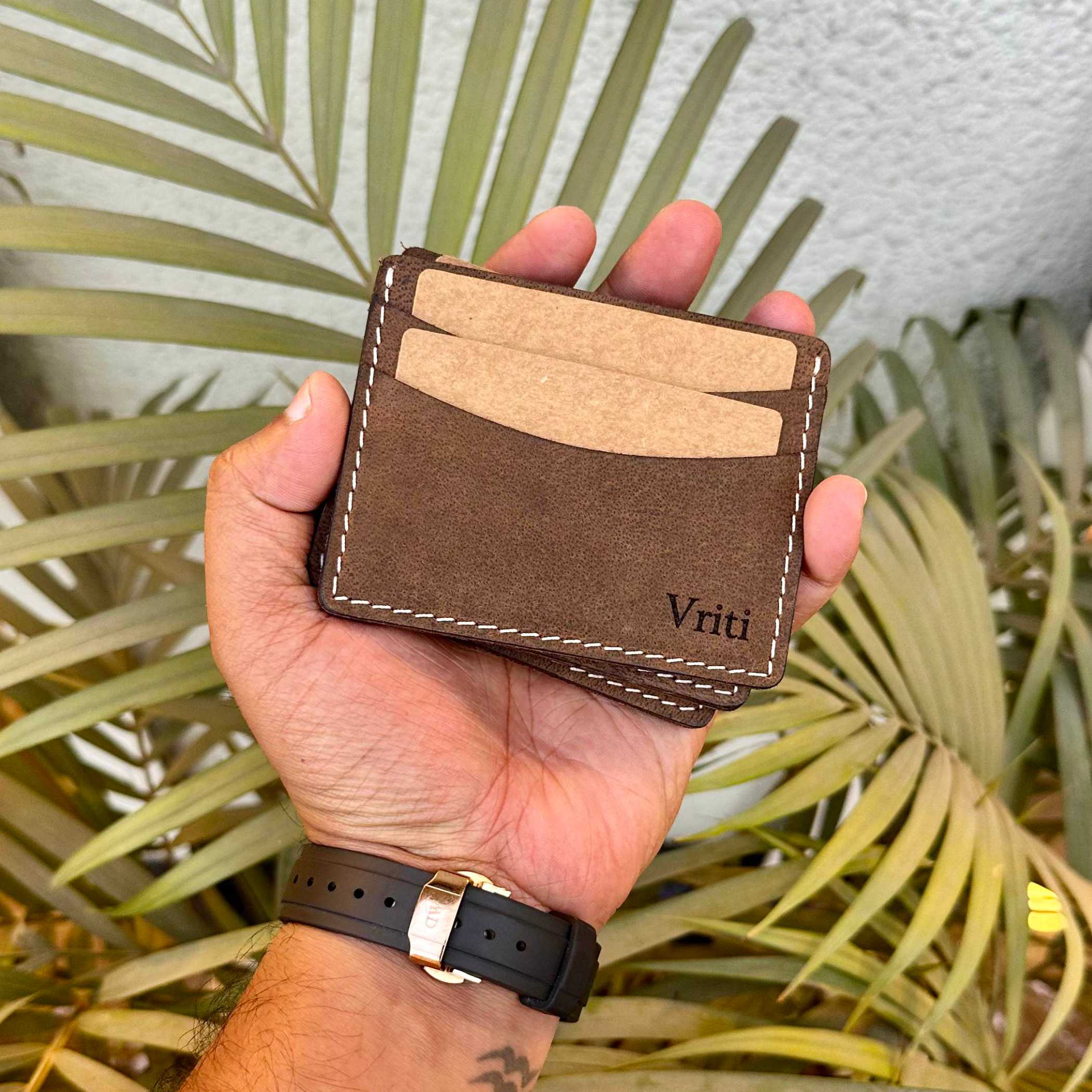 Handcrafted Leather Card Holder for Men and Women