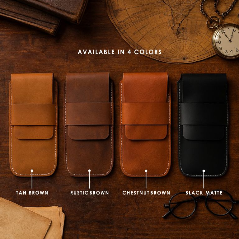 Leather Watch & Pen Case