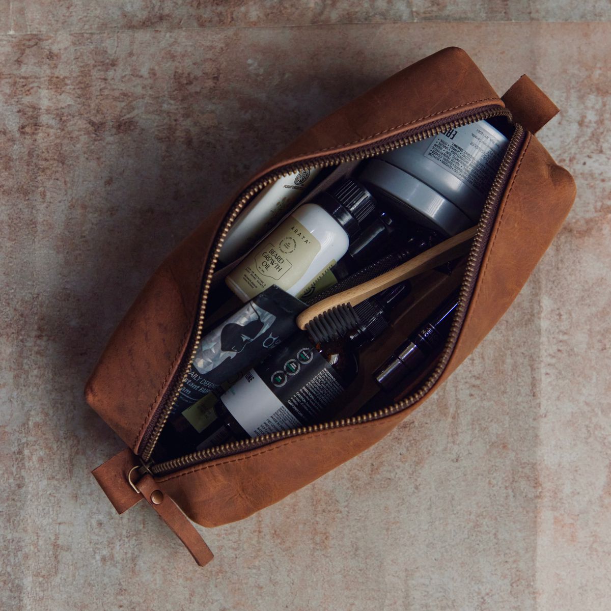 Leather Dopp Kit