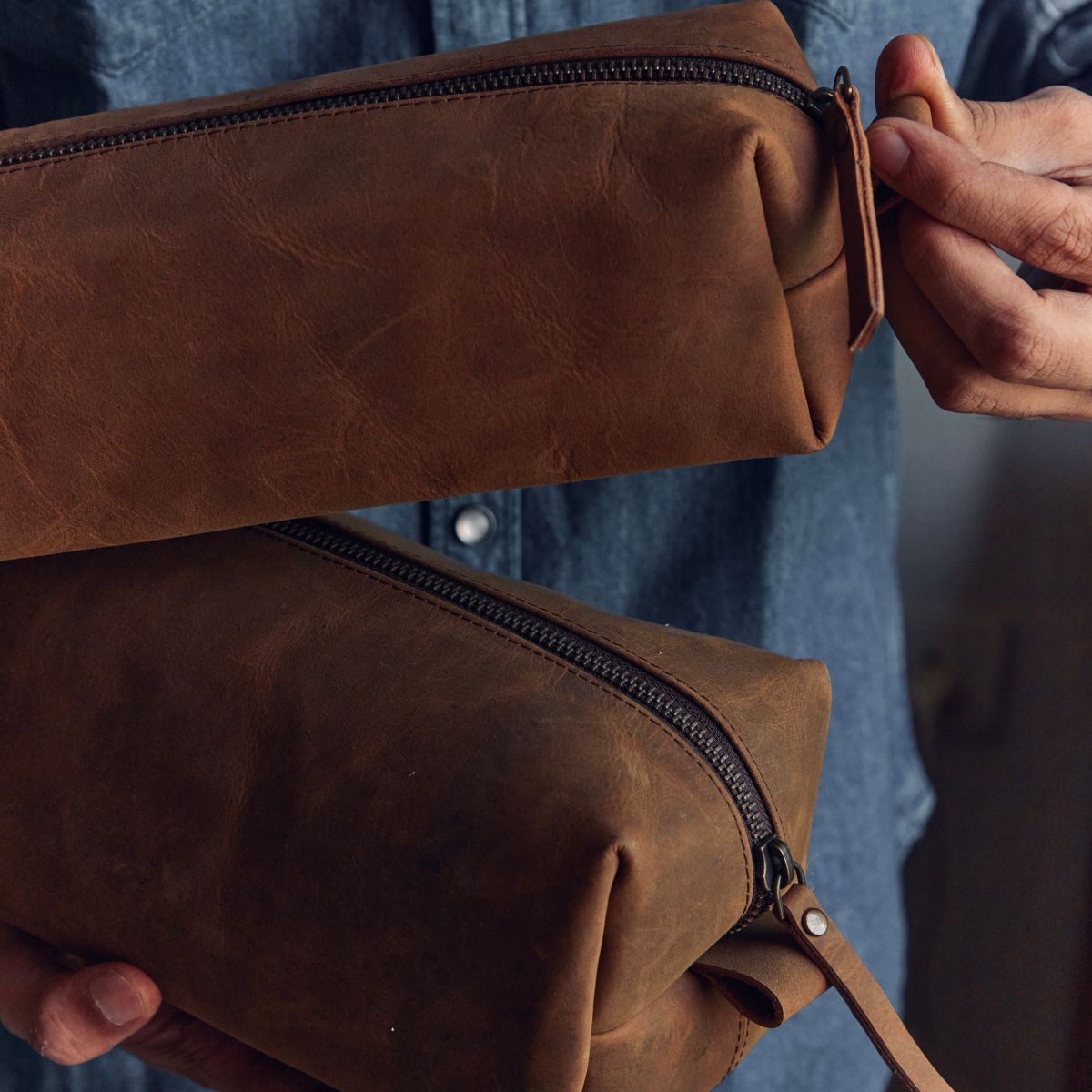 Leather Dopp Kit