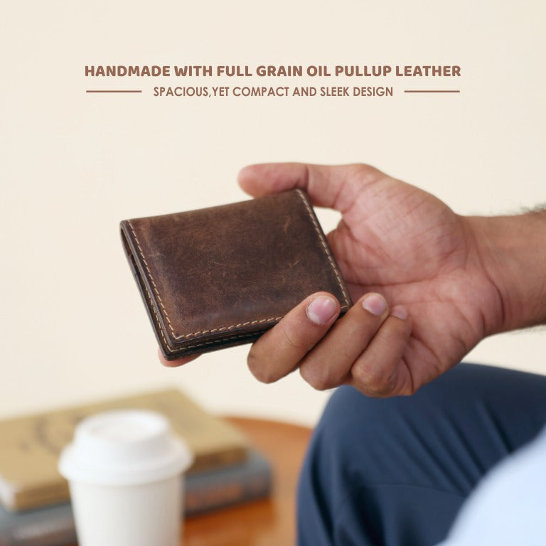 Minimalist Bifold Leather Wallet