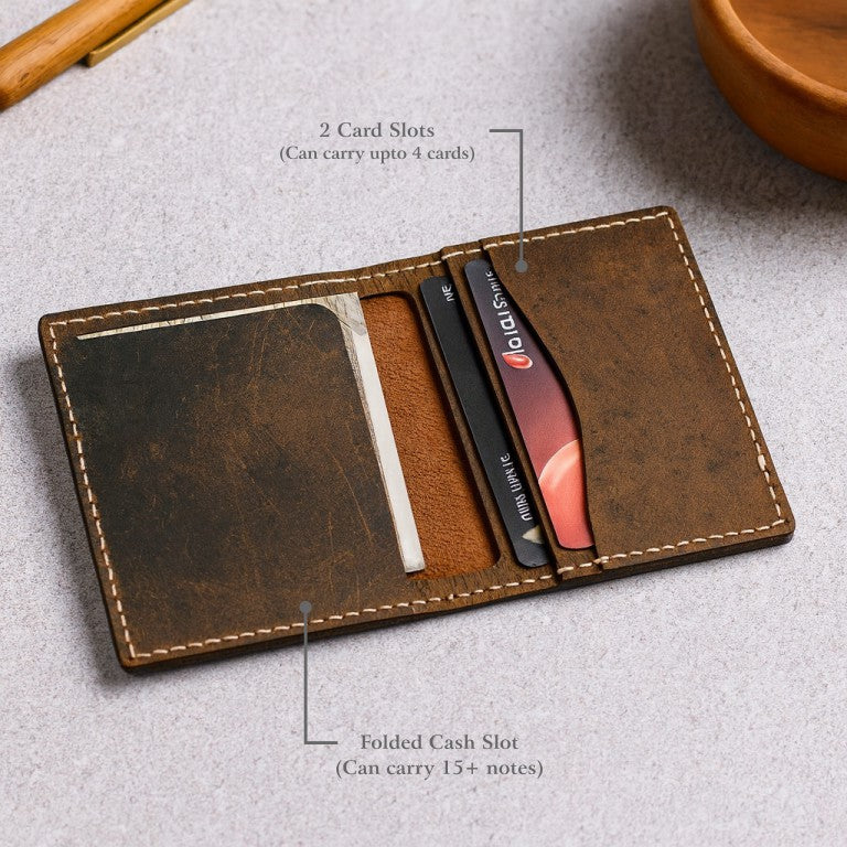 Minimalist Bifold Leather Wallet