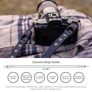 Leather Camera Strap - Made with Peak Design Anchor Links