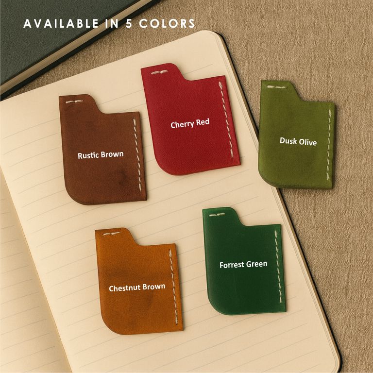 Personalised Leather Bookmarks