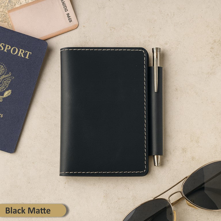Personalised Leather Passport Cover