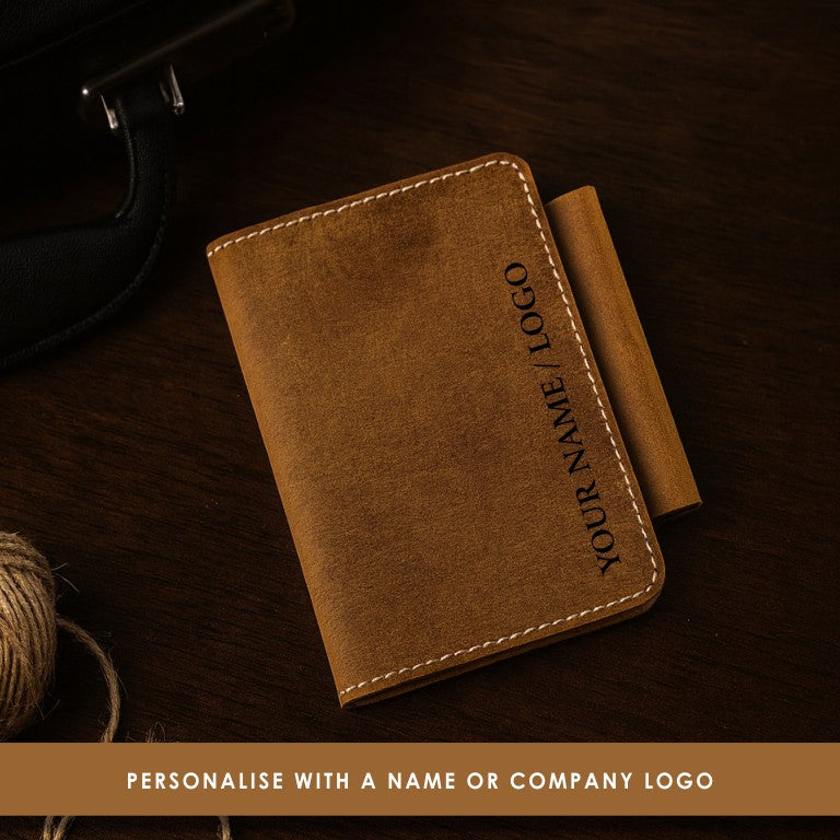 Personalised Leather Passport Cover