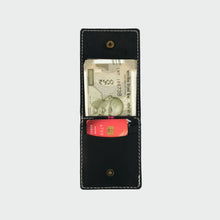 Load image into Gallery viewer, Vertical Bifold Wallet Black