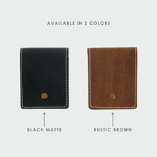 Load image into Gallery viewer, Vertical Bifold Wallet Brown