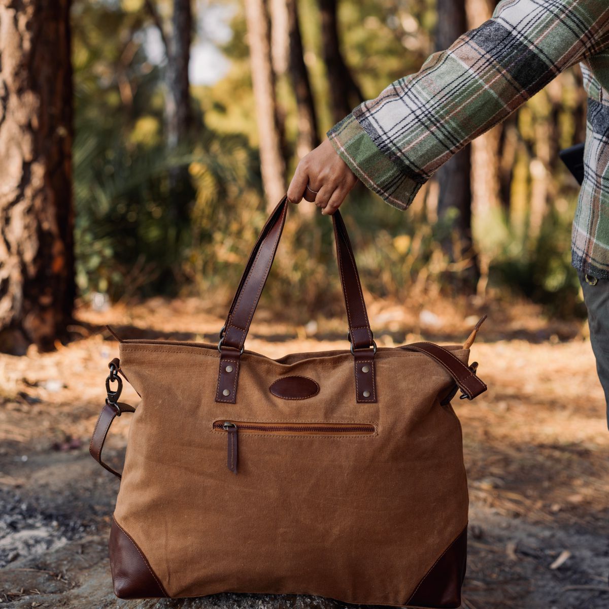 Brown Weekender Bag