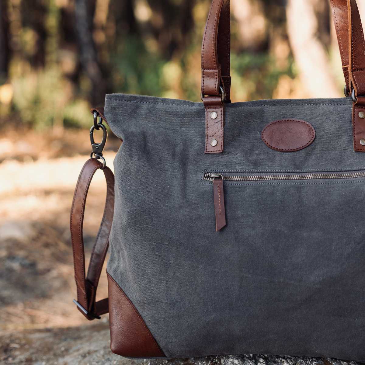 Grey Weekender Bag