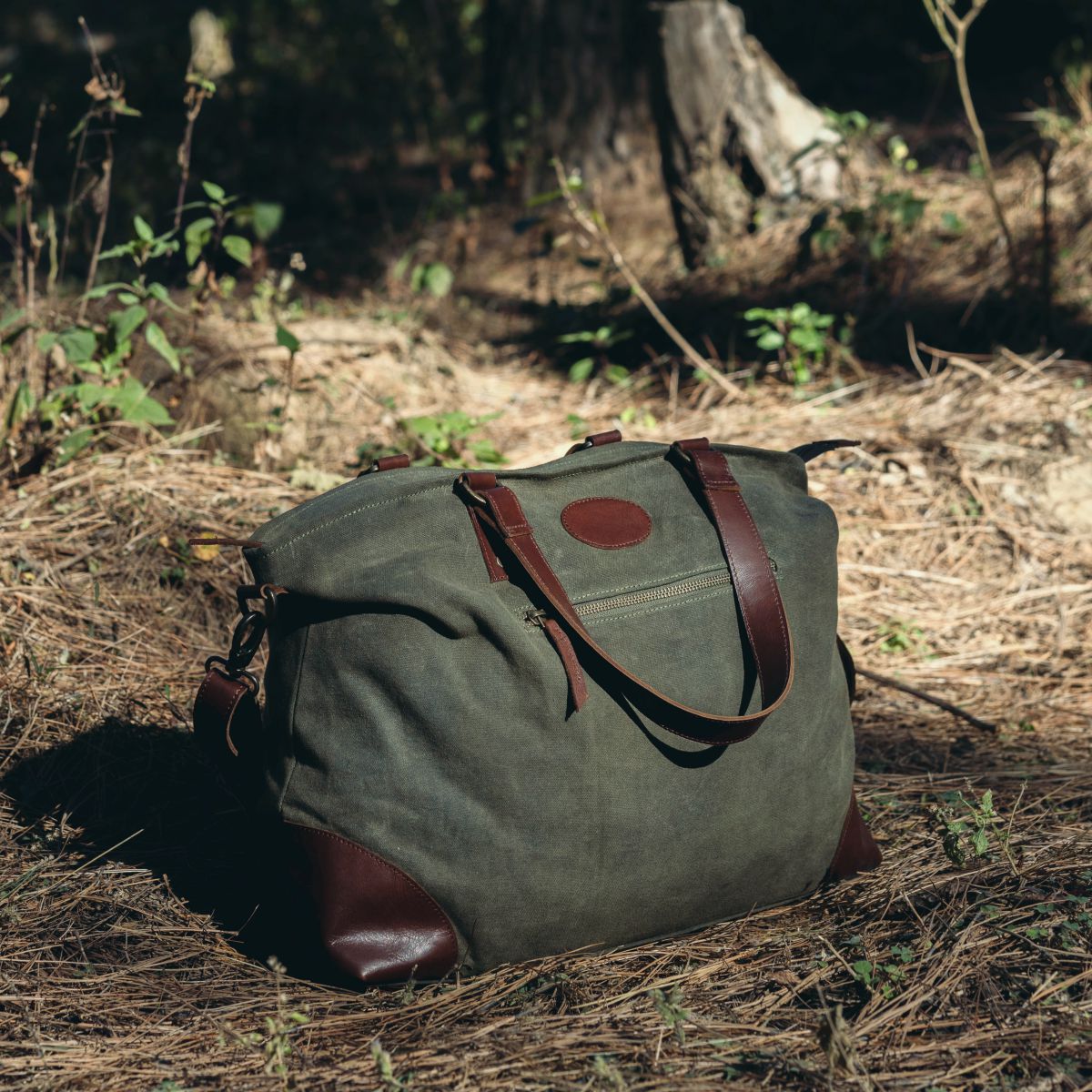 Grey Weekender Bag