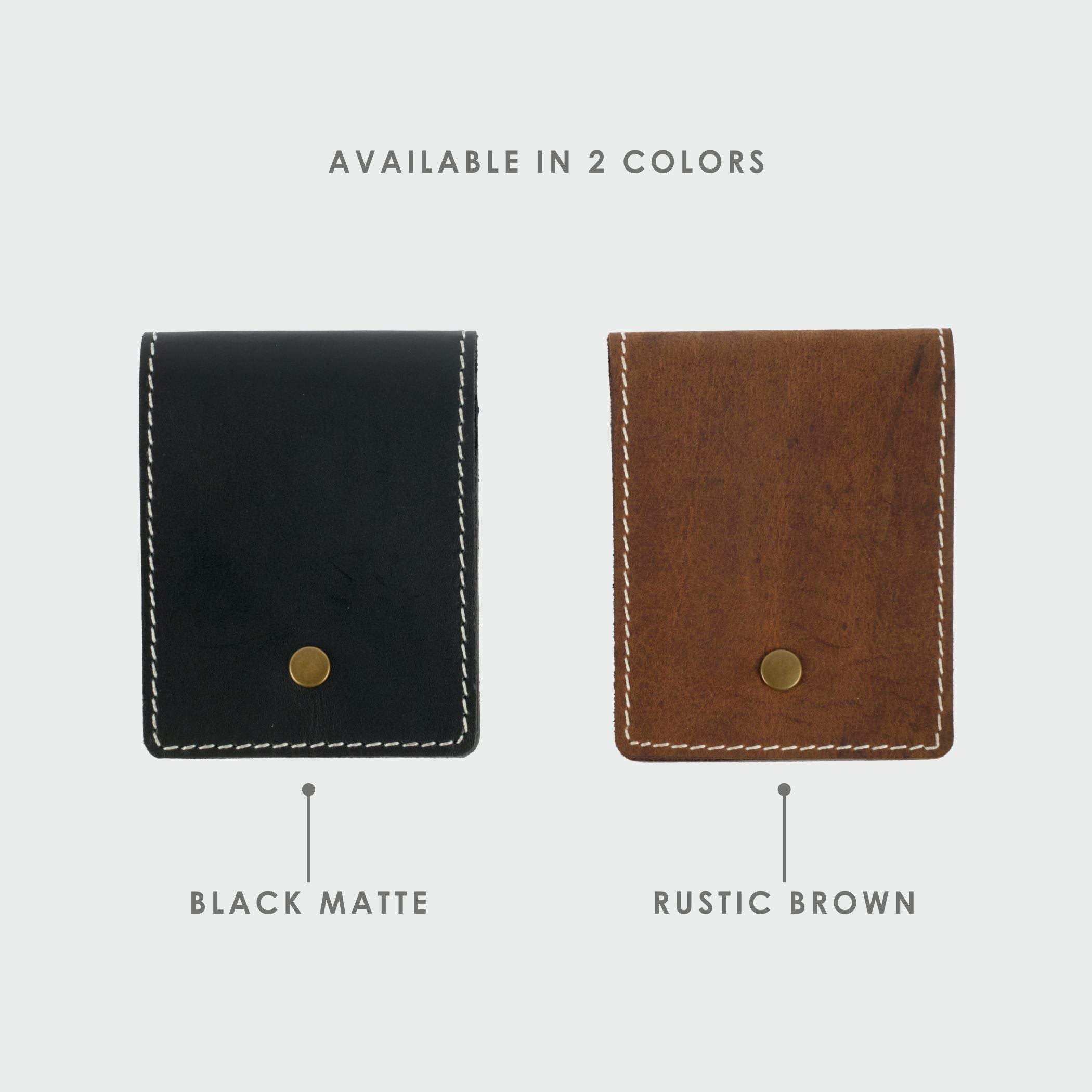 Black Vertical Bifold Slim Wallet - Dpotli