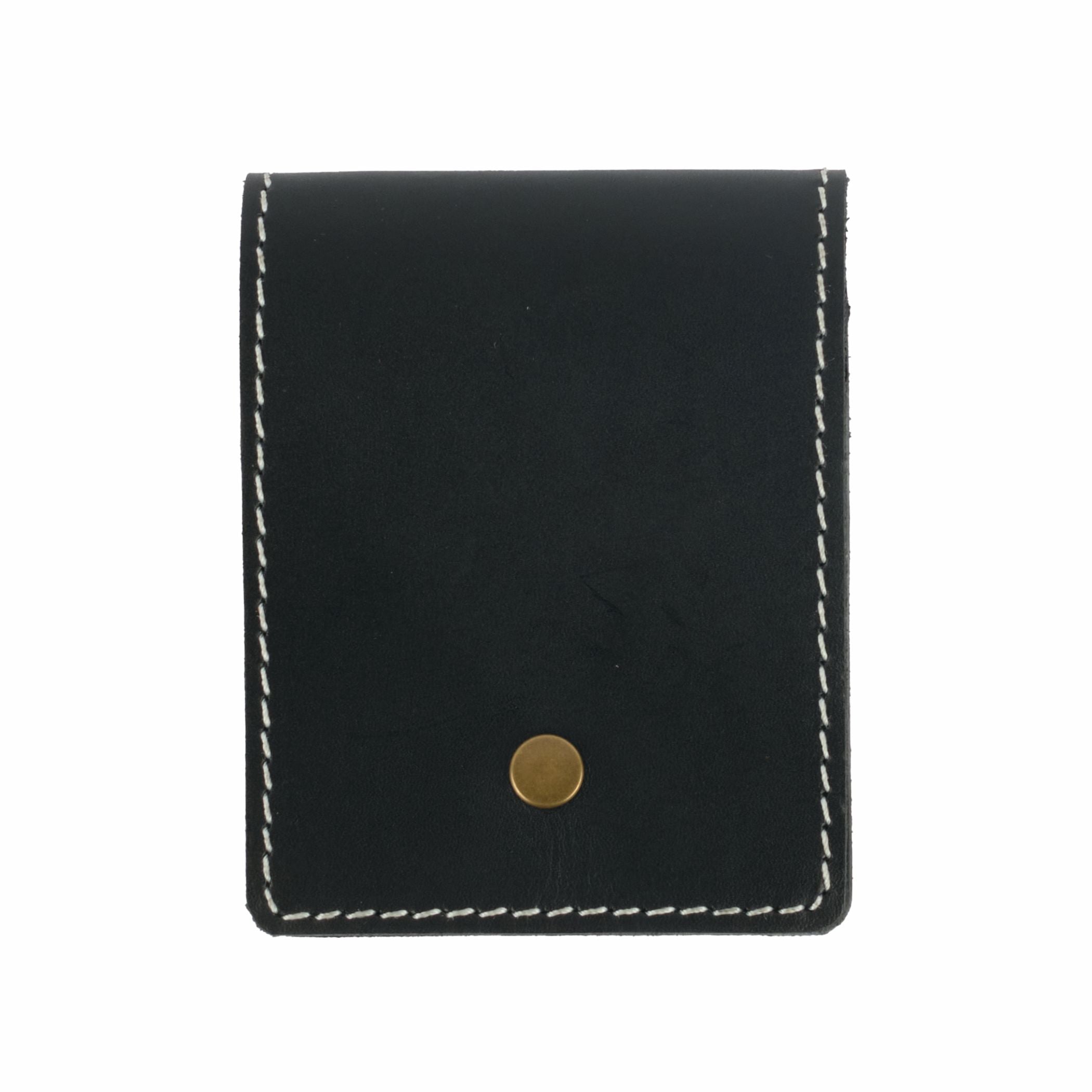 Black Vertical Bifold Slim Wallet - Dpotli