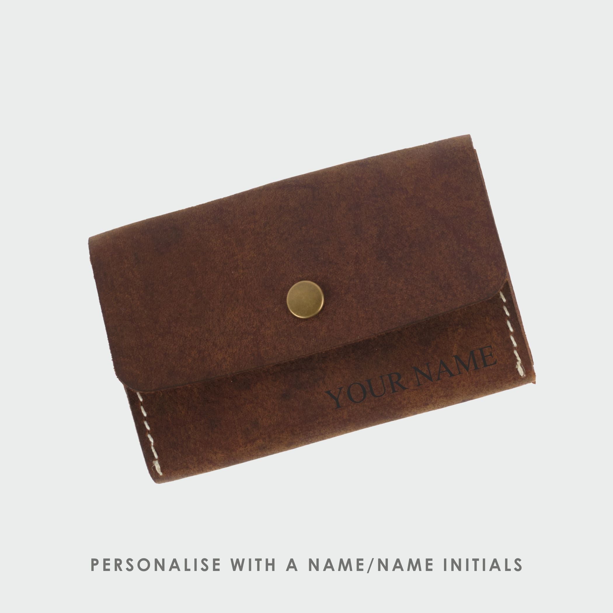 Brown Business Card Case - Dpotli