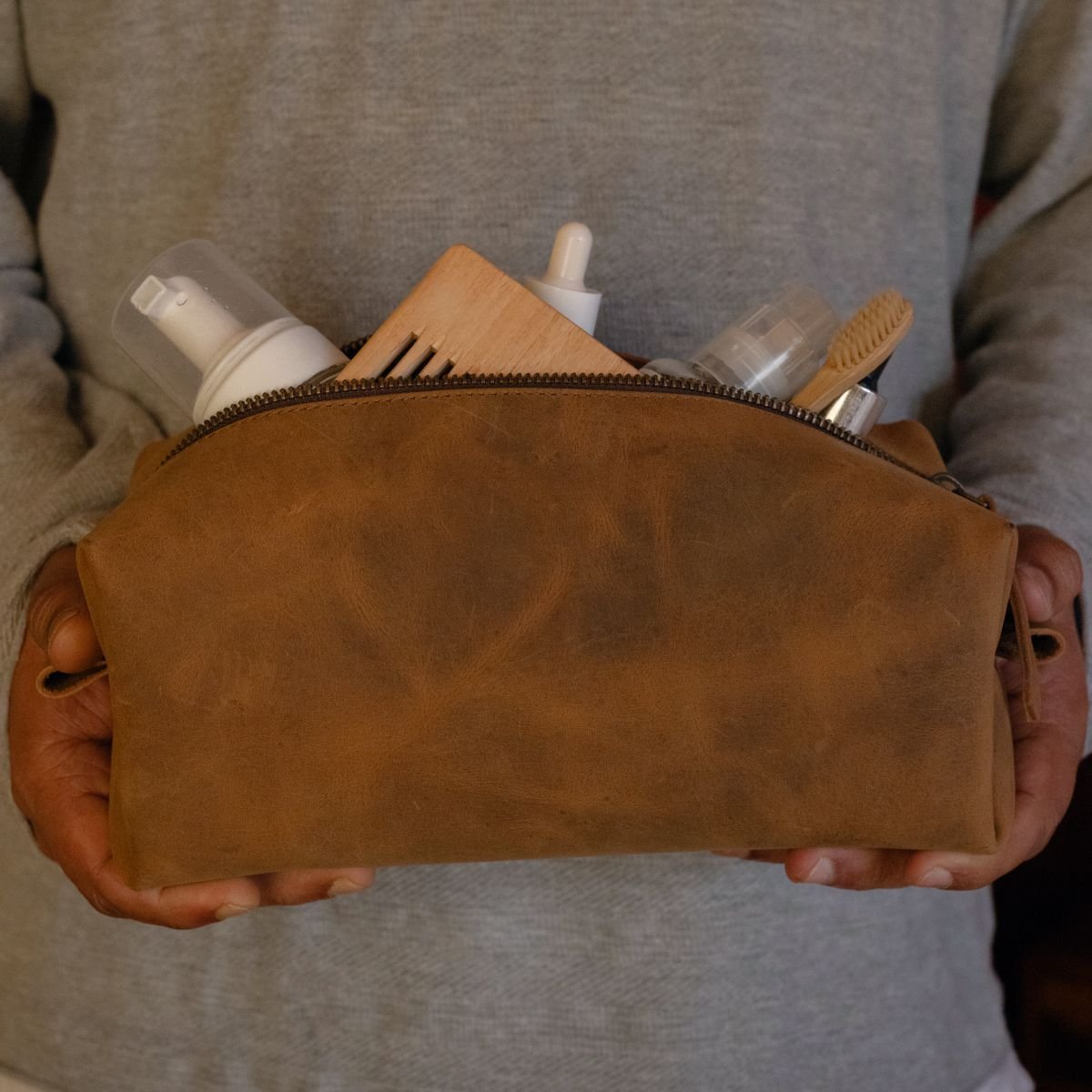 Leather Dopp Kit - Dpotli