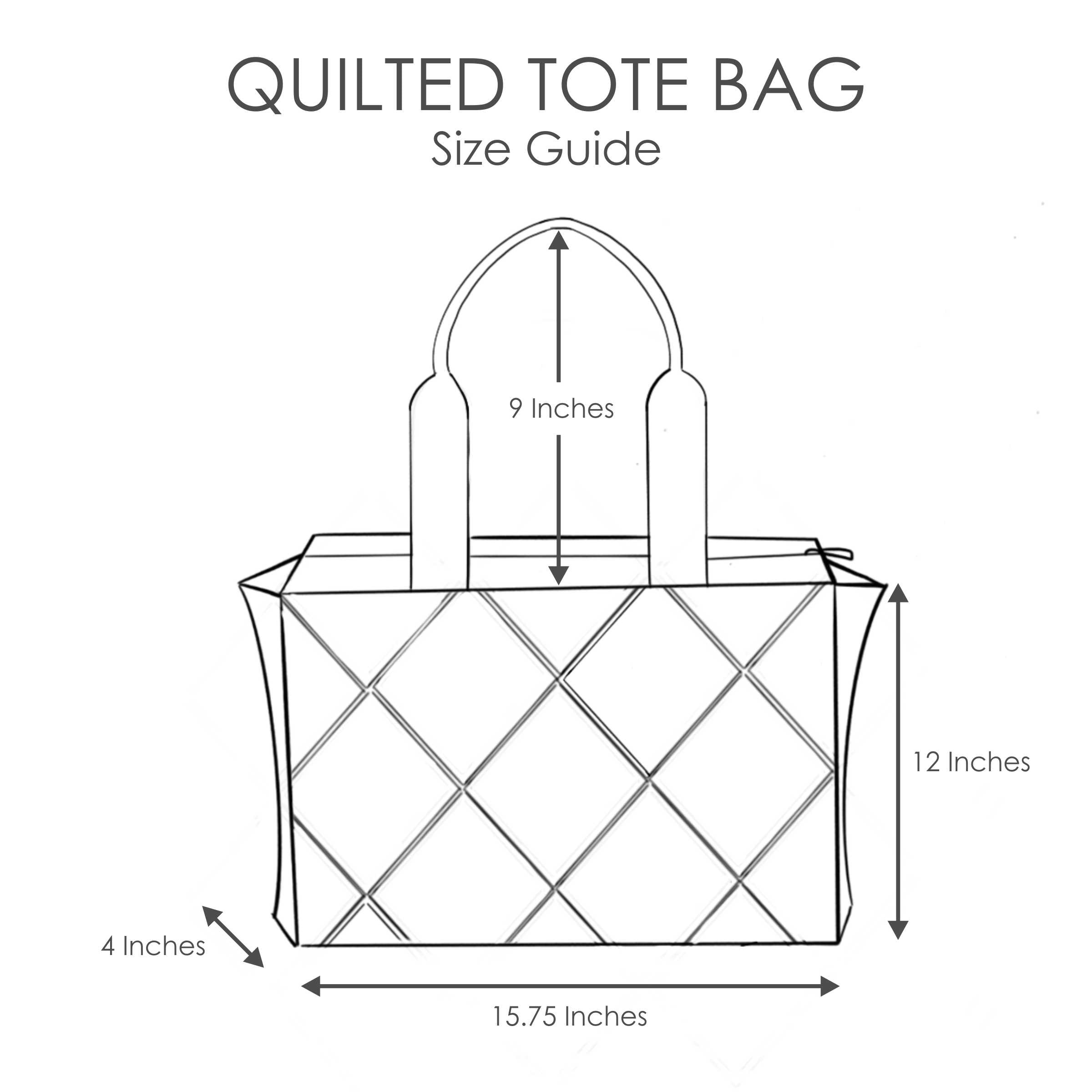 Quilted Women Tote Bag - Dpotli